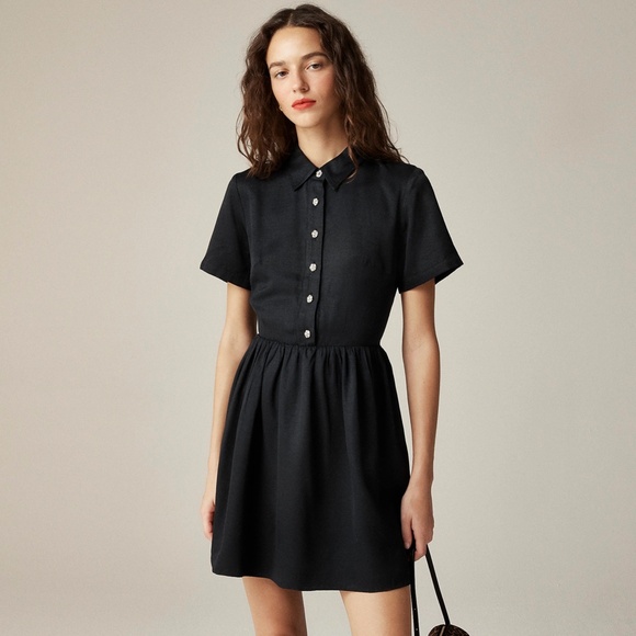 New J.CREW Collection Shirtdress with Jewel Buttons $198 CF624 - Picture 3 of 5
